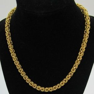 Monet signed Byzantine necklace and bracelet set